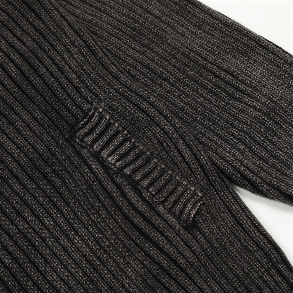 Men's Vintage Zipper Cardigan Sweater