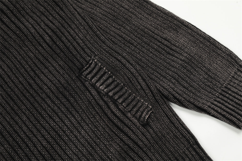 Men's Vintage Zipper Cardigan Sweater