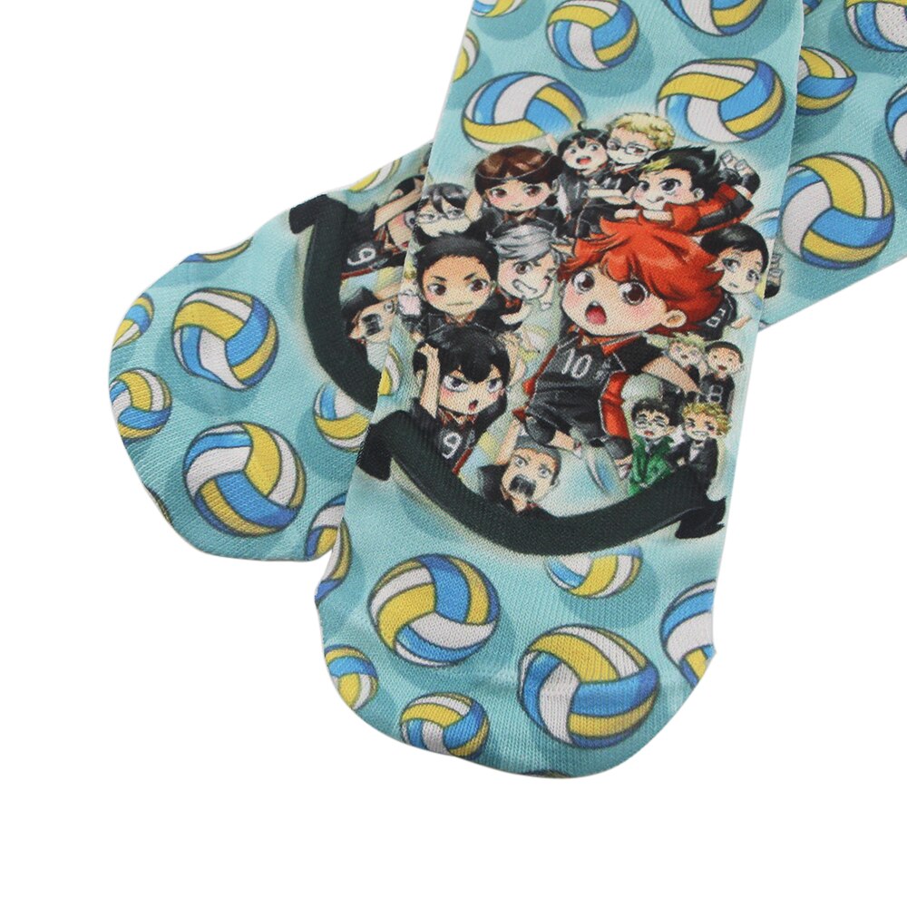 DZ985 Cute Haikyuu!! Anime Happy Socks Casual Creative Soft Comfortable Funny Novelty Men Women Cotton
