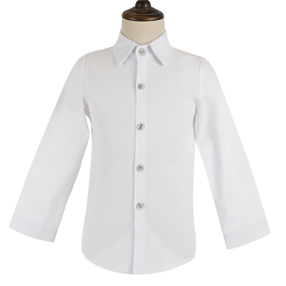 T Shirt for Boys School Kids White Performance Blouse Clothe Kids Teenage Boys Girls Turn Down Collar Birthday Formal Prom Shirt