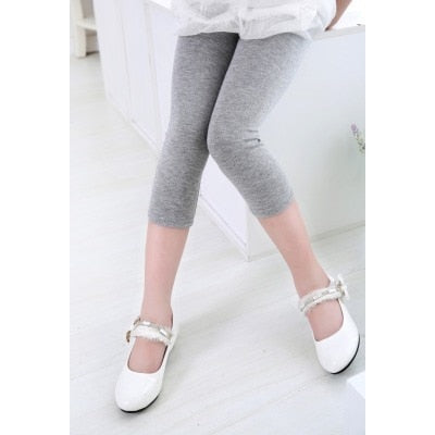 New children's summer wear leggings thin girls pants modal quality cotton pants