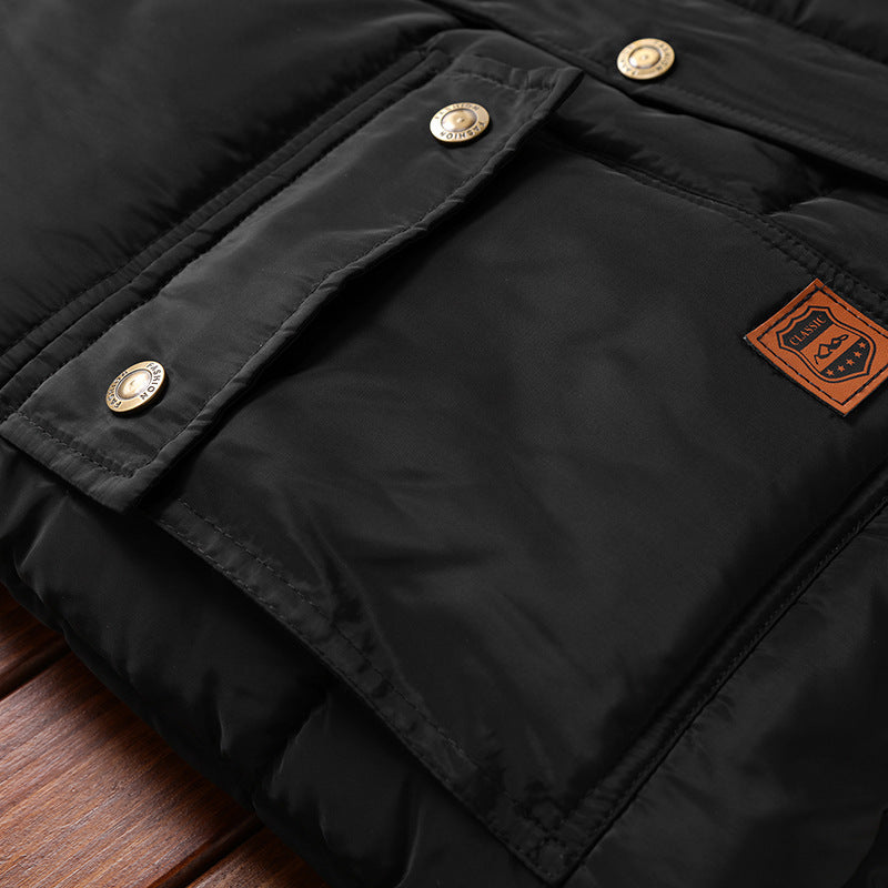 European Size Men's Youth Fleece-lined Down Cotton Vest