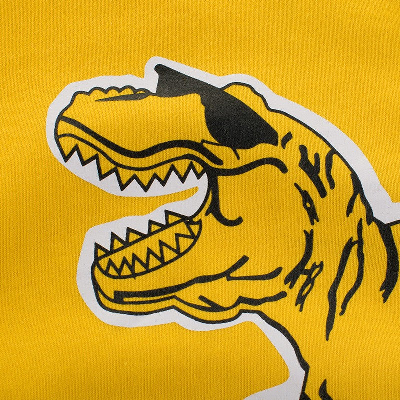 New Spring Children's Clothing Boy T-shirt Wholesale Big Dinosaur Pattern Baby Clothing Mother Kids Clothes With Cotton T