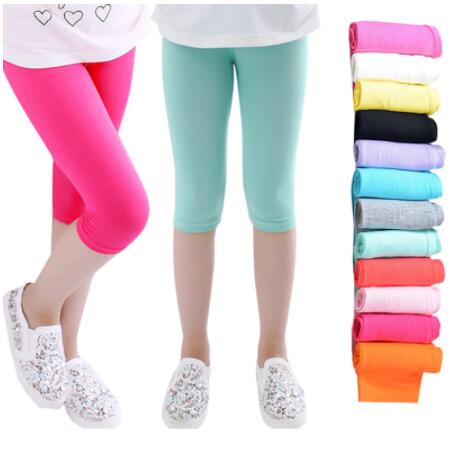 New children's summer wear leggings thin girls pants modal quality cotton pants