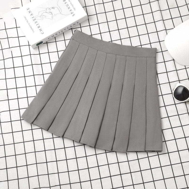 Brown Skirt Ladies Summer Clothes Women's High Waist Harajuku Style Black Mini Pleated Skirt For School Girl Uniform
