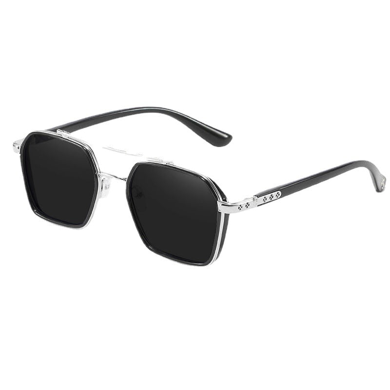 Polarized Square Metal Sunglasses Women Men Trending Products Polaroid Car Driving Glasses Double Beam Oculos Masculino