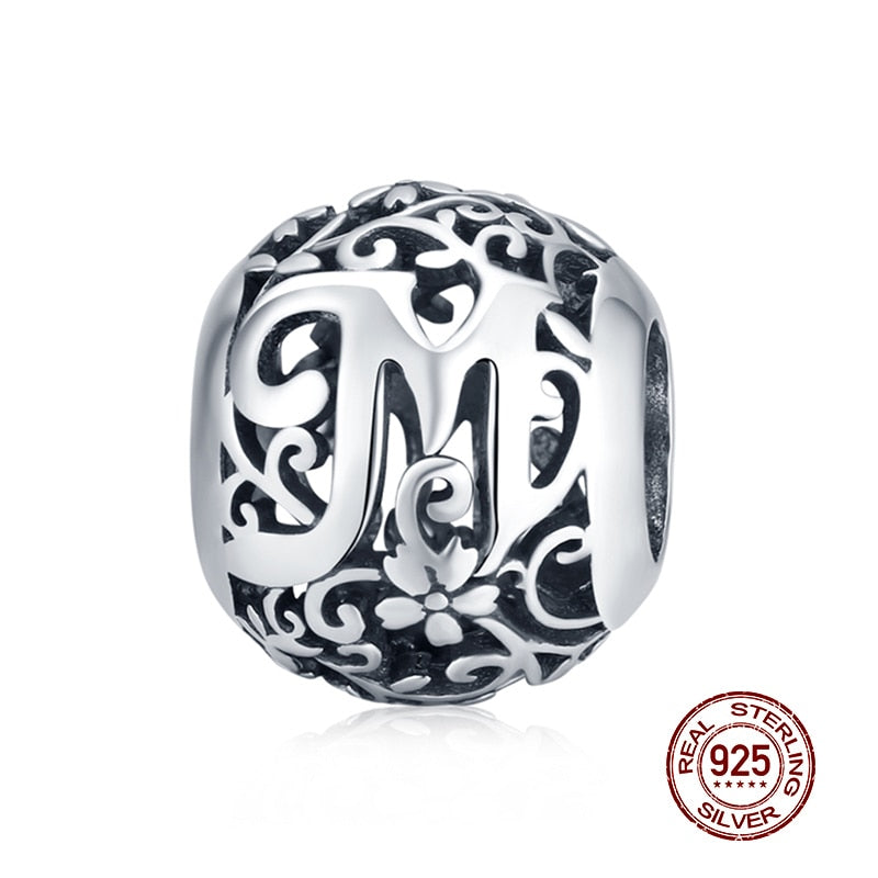 Round Charms Genuine 925 Sterling Silver Vintage Galaxy Openwork Beads Fit Original Bracelet Pendant Authentic Jewelry Women