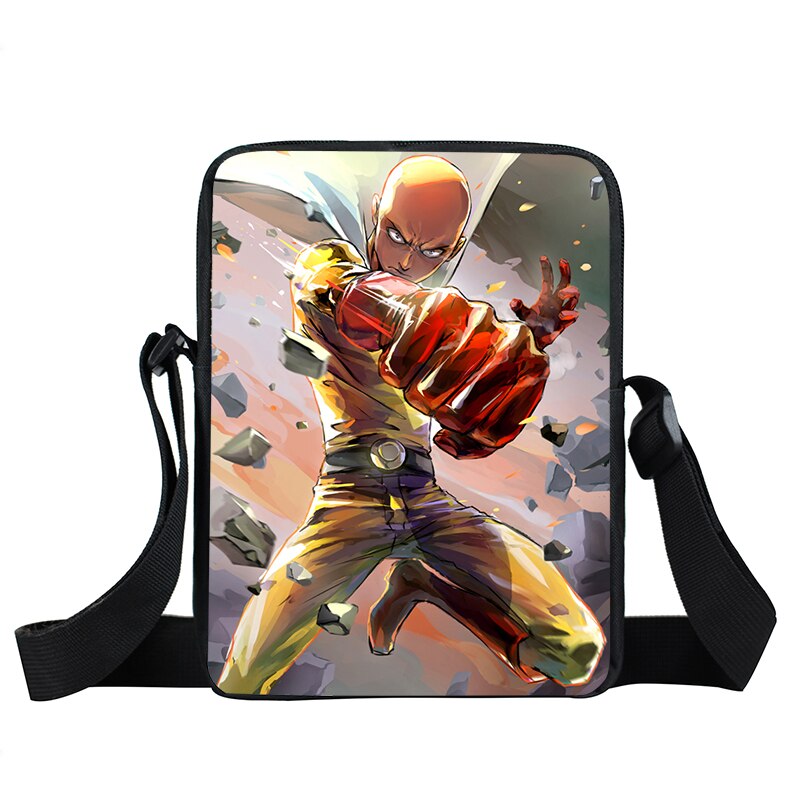 Anime One Punch Woman Messenger Bag Saitama Genos Crossbody Bags Teenager Handbag ONE PUNCH-MANs Shoulder Bags Tote Bookbag