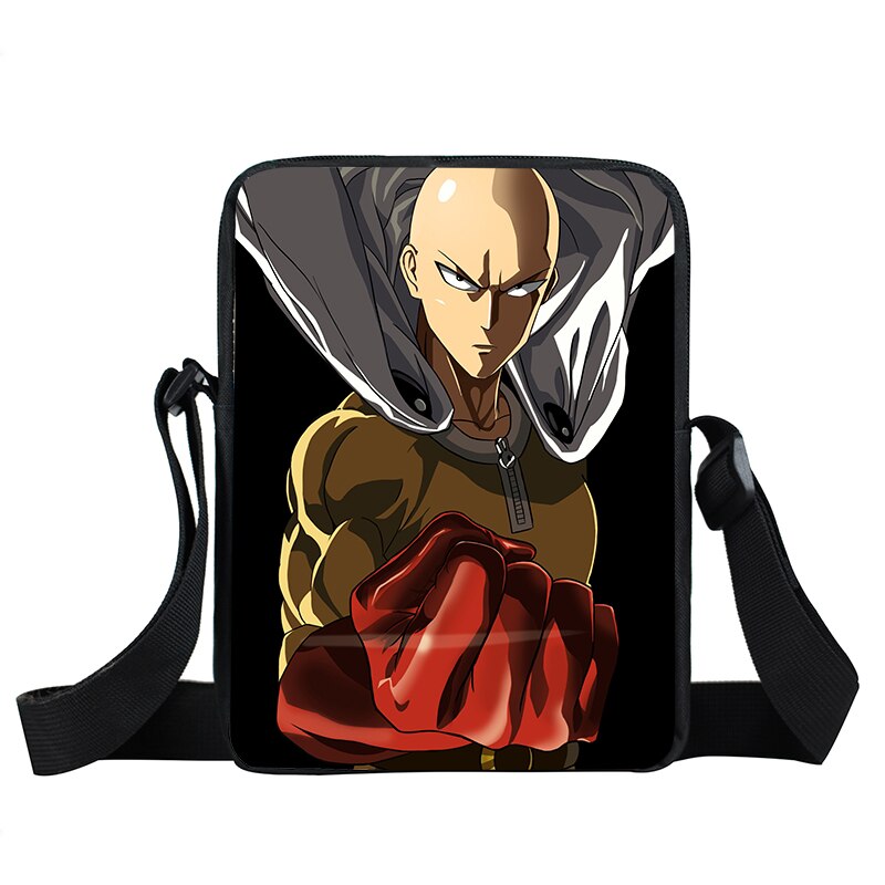 Anime One Punch Woman Messenger Bag Saitama Genos Crossbody Bags Teenager Handbag ONE PUNCH-MANs Shoulder Bags Tote Bookbag