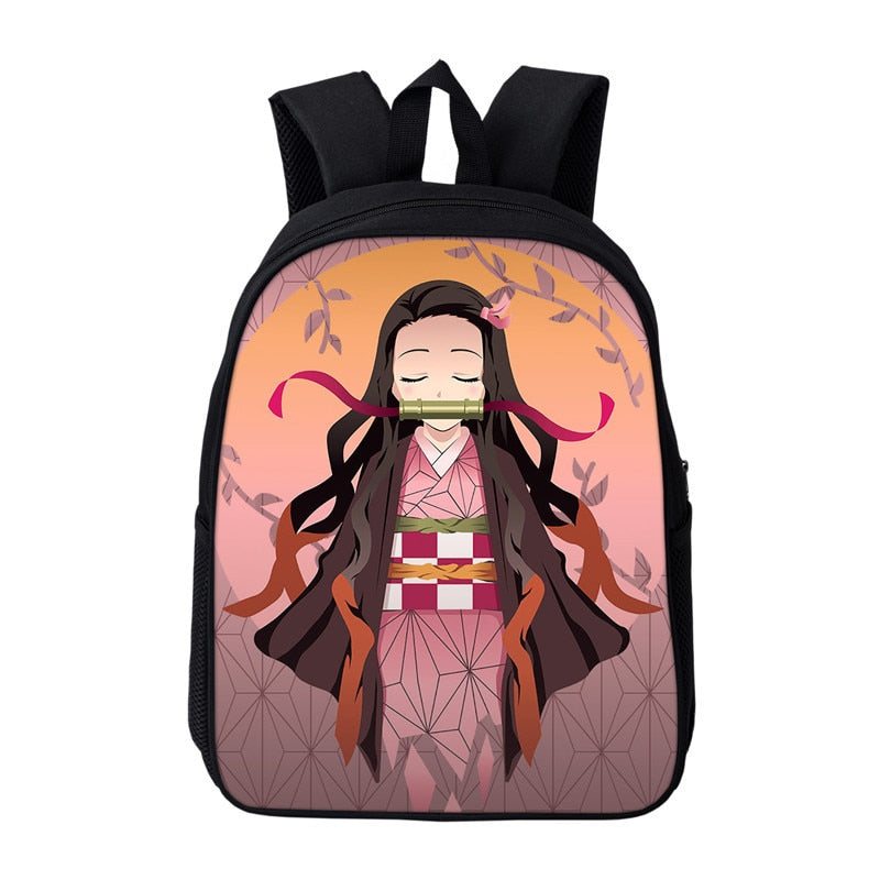 Anime Kamado Nezuko Backpack Toddler Demon Slayer Kindergarten Bags Bookbags Children Mini School Bags Kids Preschool