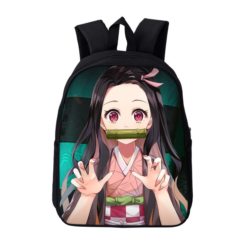 Anime Kamado Nezuko Backpack Toddler Demon Slayer Kindergarten Bags Bookbags Children Mini School Bags Kids Preschool
