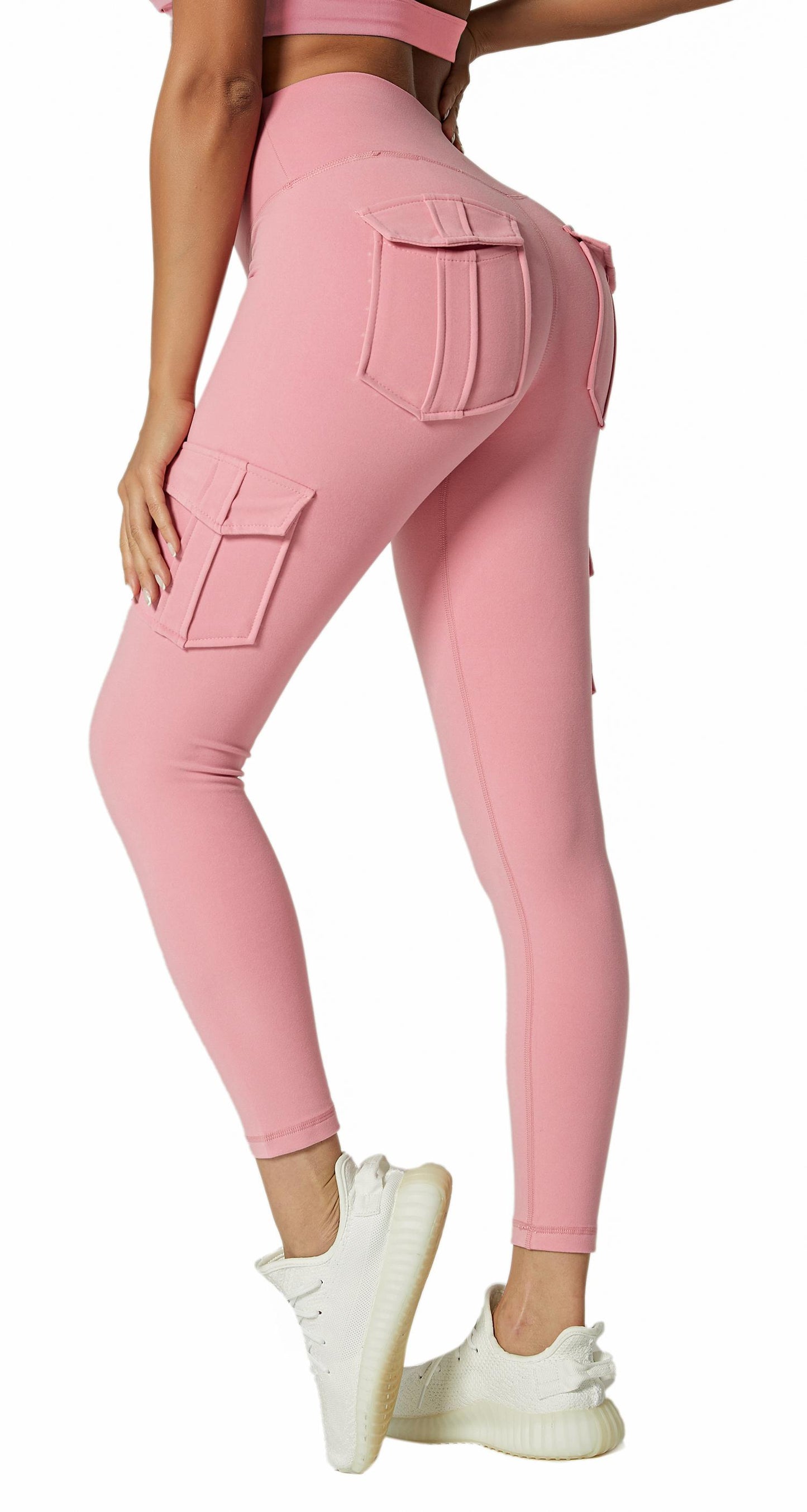 Hot Sale Women Yoga Work out Fitness Gym Wear Pocket Yoga Pants Leggings  Stretchy Compression High Waist Leggings