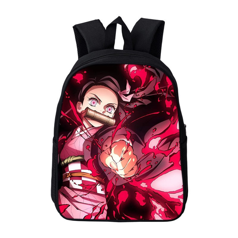 Anime Kamado Nezuko Backpack Toddler Demon Slayer Kindergarten Bags Bookbags Children Mini School Bags Kids Preschool