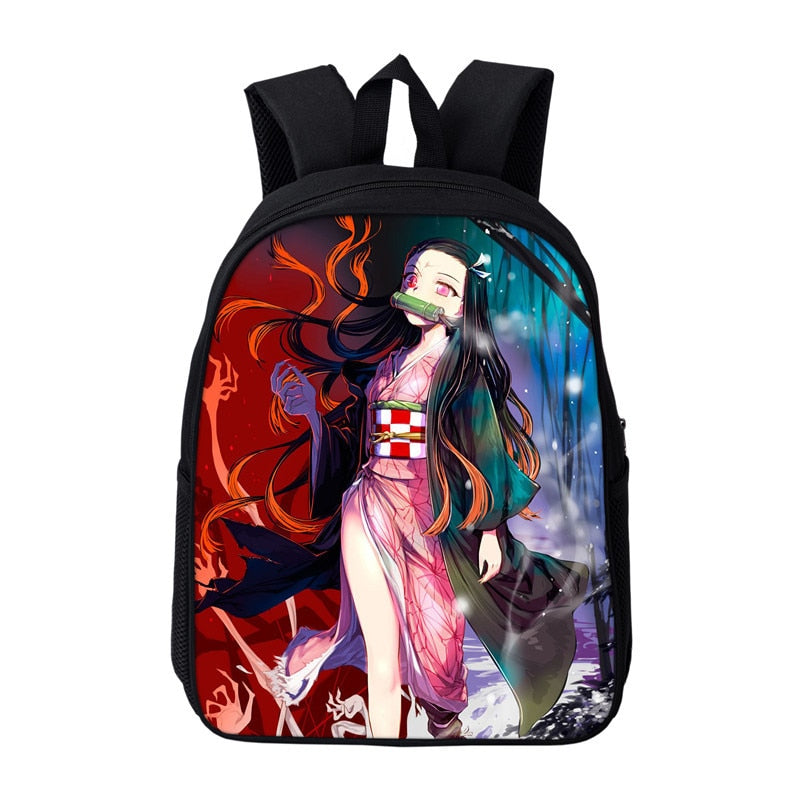 Anime Kamado Nezuko Backpack Toddler Demon Slayer Kindergarten Bags Bookbags Children Mini School Bags Kids Preschool