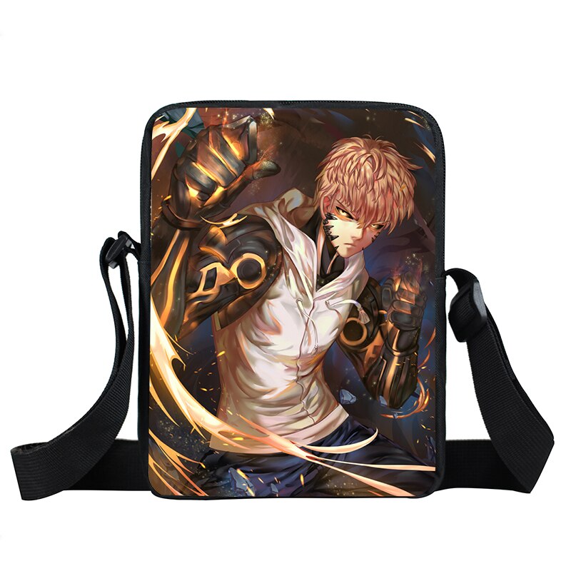 Anime One Punch Woman Messenger Bag Saitama Genos Crossbody Bags Teenager Handbag ONE PUNCH-MANs Shoulder Bags Tote Bookbag