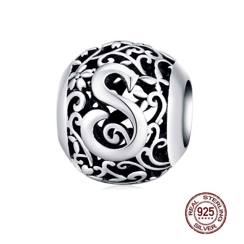 Round Charms Genuine 925 Sterling Silver Vintage Galaxy Openwork Beads Fit Original Bracelet Pendant Authentic Jewelry Women