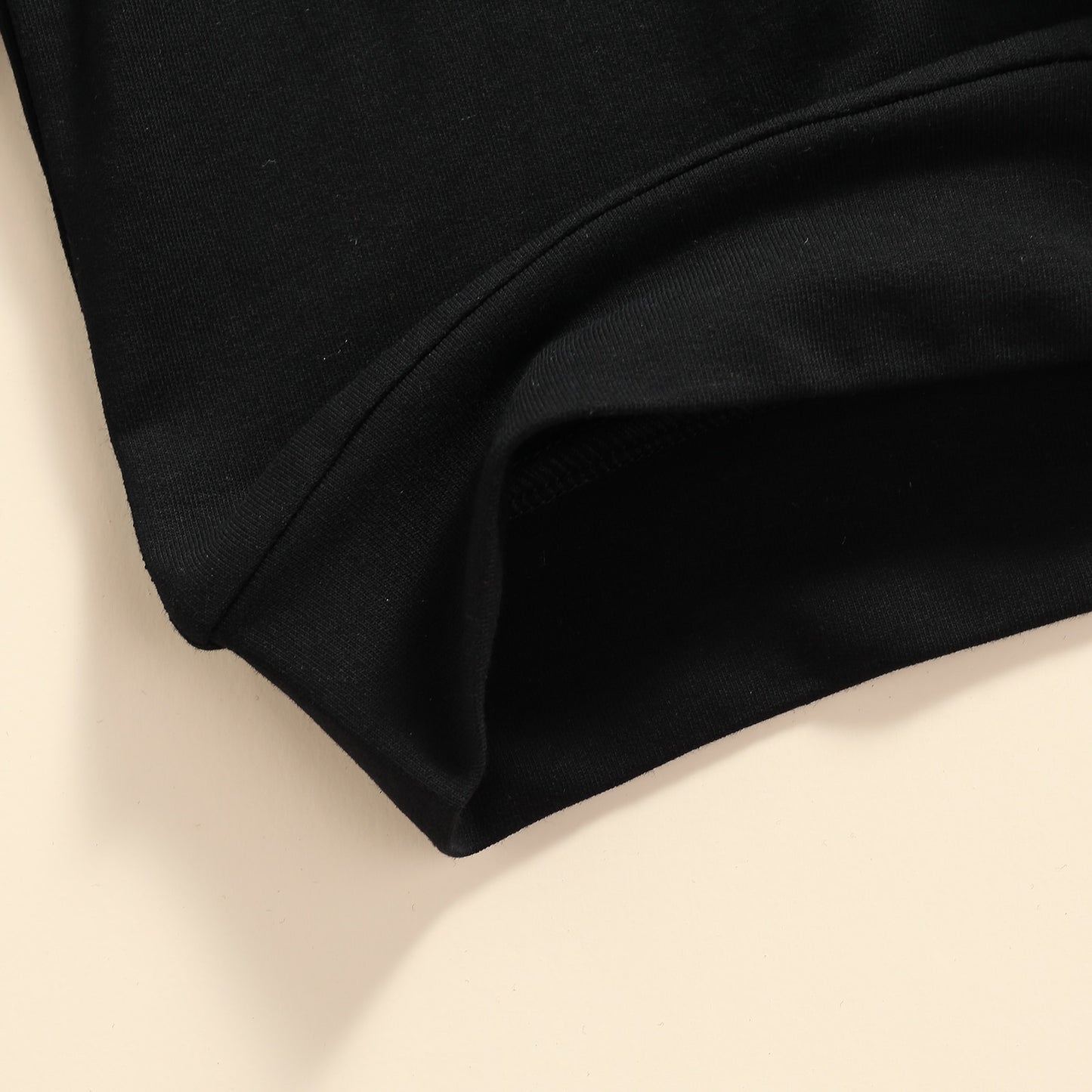 Toddler Kids Boy Girl Swearshirts Casual Letters Printed Pattern Long Sleeve Round Collar Tops Khaki/ Black