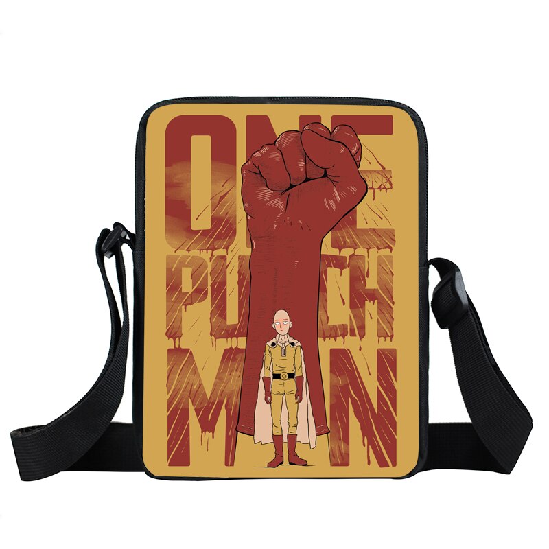Anime One Punch Woman Messenger Bag Saitama Genos Crossbody Bags Teenager Handbag ONE PUNCH-MANs Shoulder Bags Tote Bookbag