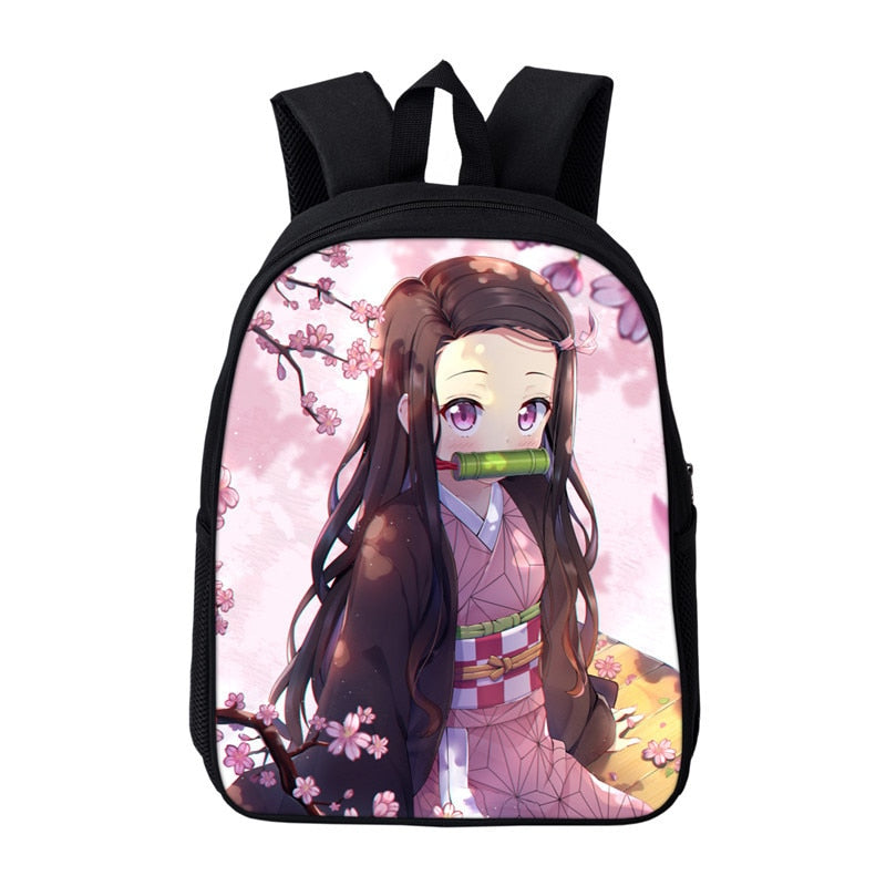 Anime Kamado Nezuko Backpack Toddler Demon Slayer Kindergarten Bags Bookbags Children Mini School Bags Kids Preschool