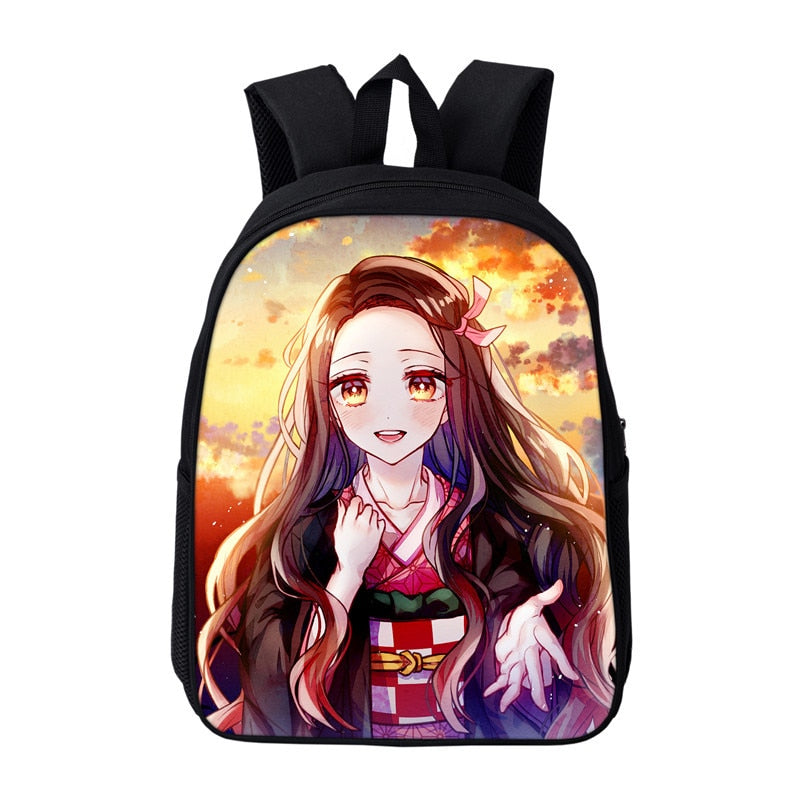 Anime Kamado Nezuko Backpack Toddler Demon Slayer Kindergarten Bags Bookbags Children Mini School Bags Kids Preschool