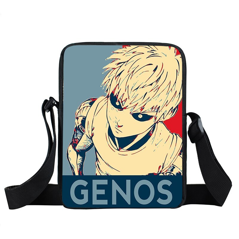 Anime One Punch Woman Messenger Bag Saitama Genos Crossbody Bags Teenager Handbag ONE PUNCH-MANs Shoulder Bags Tote Bookbag