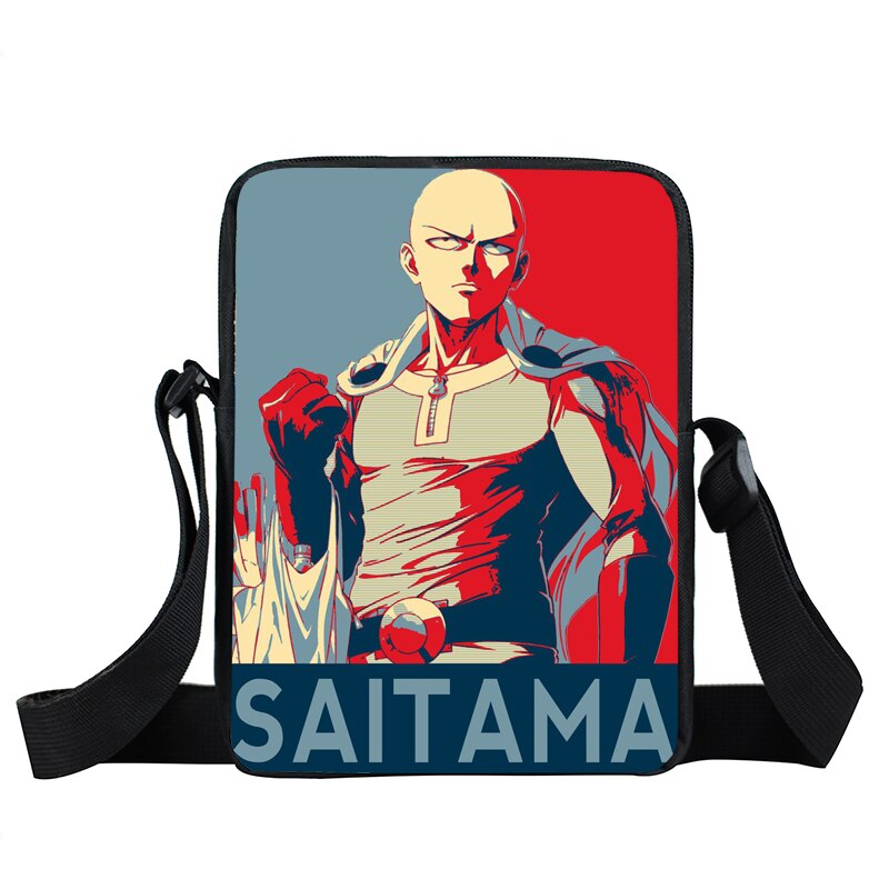 Anime One Punch Woman Messenger Bag Saitama Genos Crossbody Bags Teenager Handbag ONE PUNCH-MANs Shoulder Bags Tote Bookbag