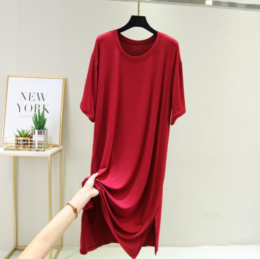 Sleepwear women night dress new modal cotton nightgowns loose large size nightshirt female gown sleep dresses