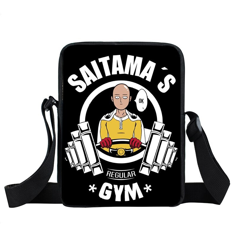 Anime One Punch Woman Messenger Bag Saitama Genos Crossbody Bags Teenager Handbag ONE PUNCH-MANs Shoulder Bags Tote Bookbag