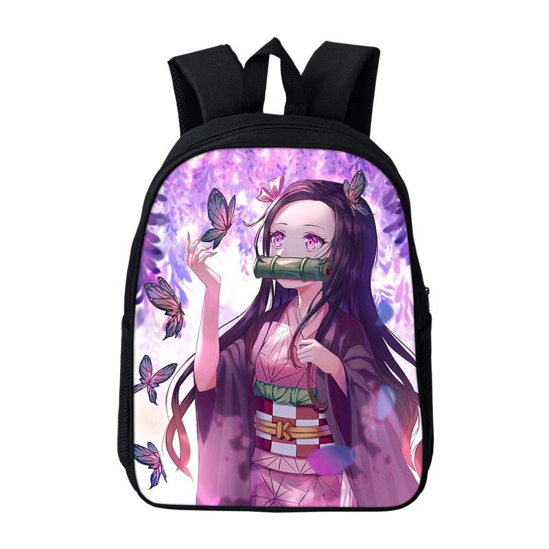Anime Kamado Nezuko Backpack Toddler Demon Slayer Kindergarten Bags Bookbags Children Mini School Bags Kids Preschool