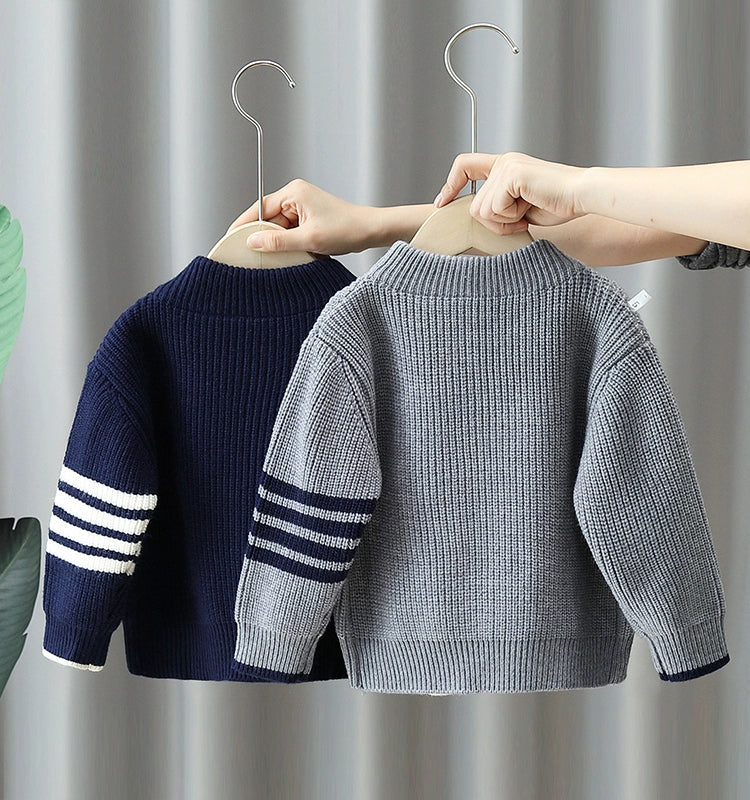 Cardigan Sweater Coat Spring and Autumn Boy's Clothing