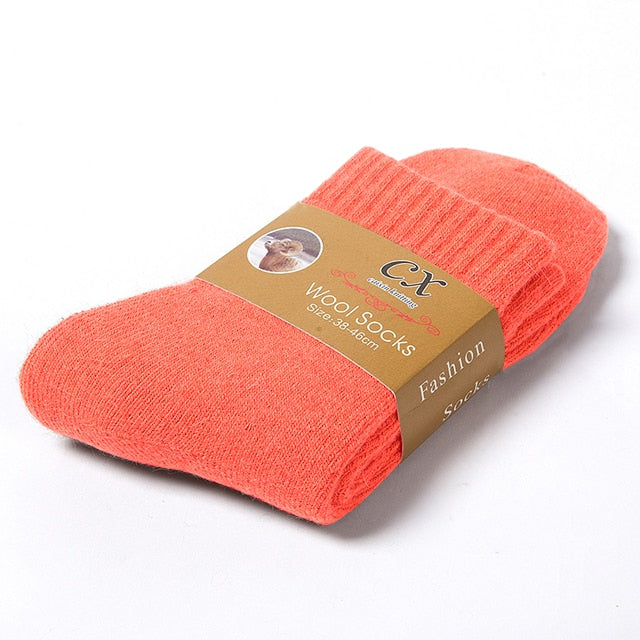 New Winter Super Thicker Warm Socks Wool Male Men Women Socks Solid Socks Merino Wool Socks Against Cold Snow Terry Socks