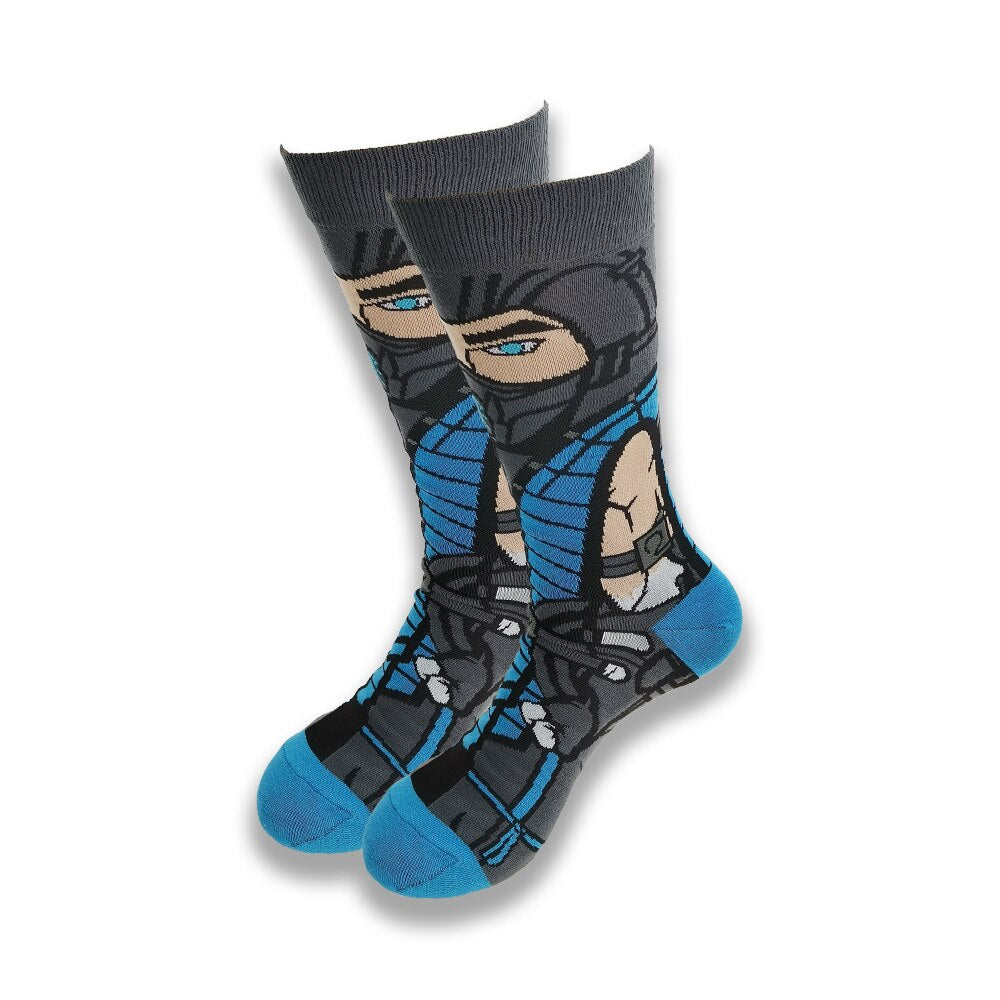 Street Style hiphop personalized Novelty  sock men weird comic style men socks funny autumn winter cotton warm dress socks