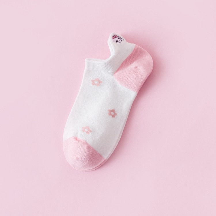 Sanrio Accessories Socks Anime Hello Kitty Kuromi Melody Cinnamoroll Long Tube Harajuku Keep Warm Casual Socks Girl Gift