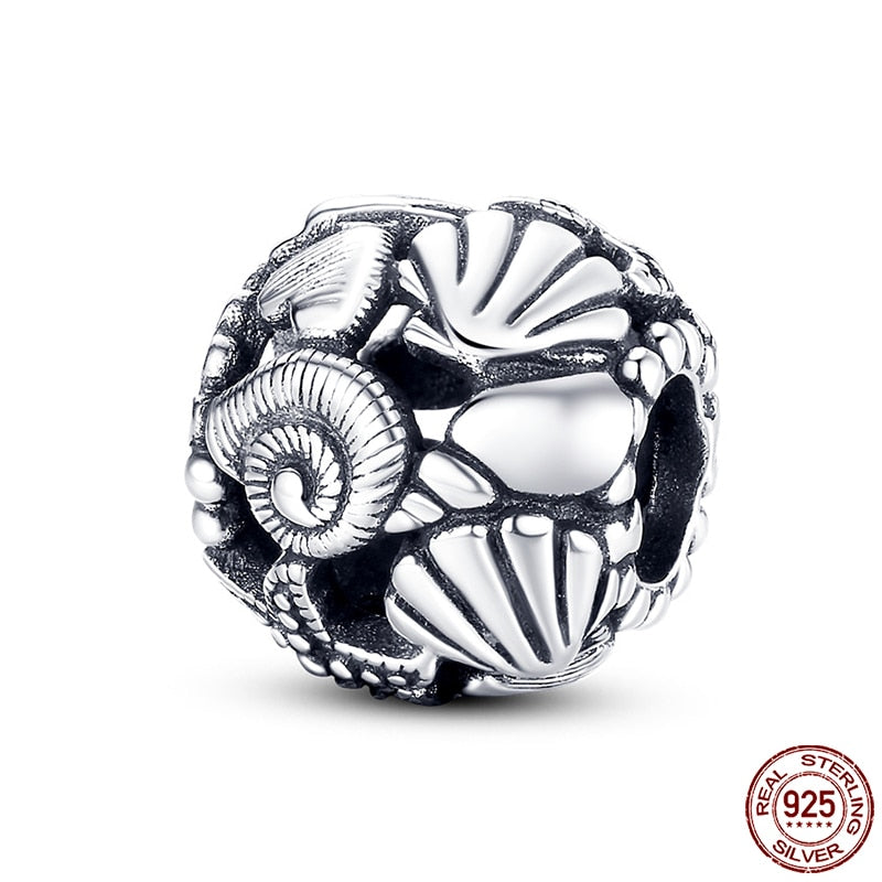 Hot Sale Charms Fit Pandora 925 Original Bracelet 925 Silver Owl With Blue Zircon Red Heart Charms Beads Fine DIY Jewelry Making