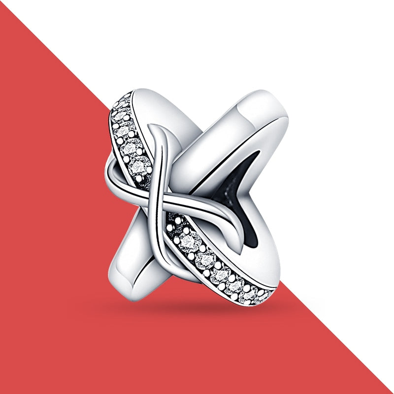 charms plata de ley 925 fit pandora 925 original bracelets for women 925 silver letter charms beads pendant diy jewelry 2022 hot