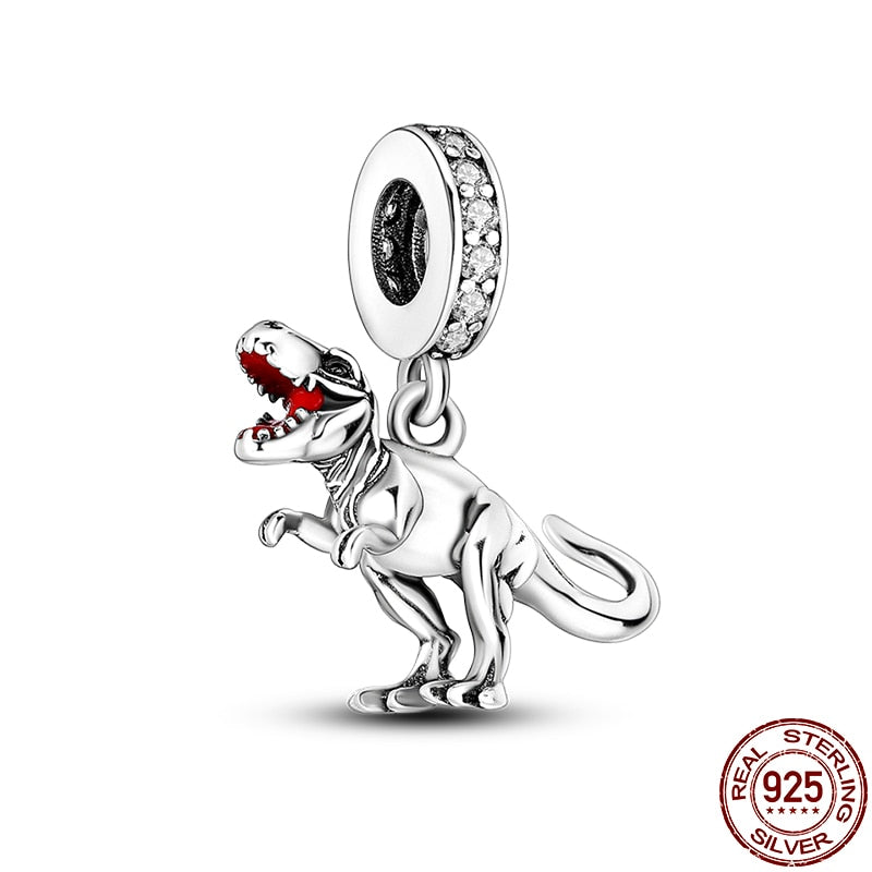 Fit Pandora 925 Original Bracelet Chameleon Luminous Firefly Butterfly Silver Charms Beads For DIY Christmas Jewelry Gift Making