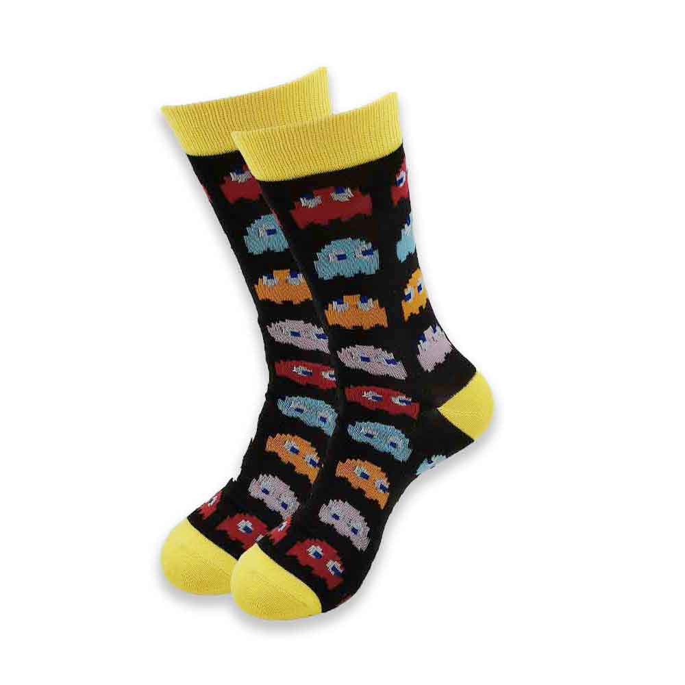 Street Style Hiphop Personalized Novelty Horror Sock Men Weird Comic Style Men Socks Funny Autumn Winter Cotton Warm Dress Socks