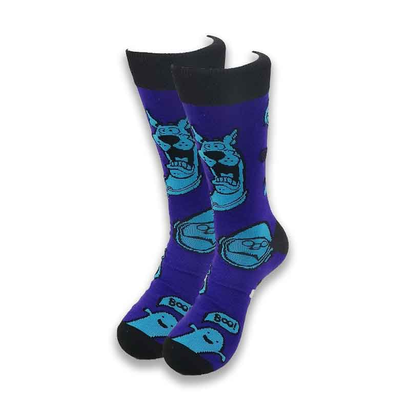 Street Style Hiphop Personalized Novelty Horror Sock Men Weird Comic Style Men Socks Funny Autumn Winter Cotton Warm Dress Socks