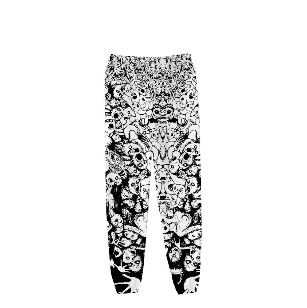 Japan Horror Manga Junji Ito Sweat Pants 3D Joggers Pants Men/Women Trousers Hip Hop Sweatpants Pantalon Homme Boy girls