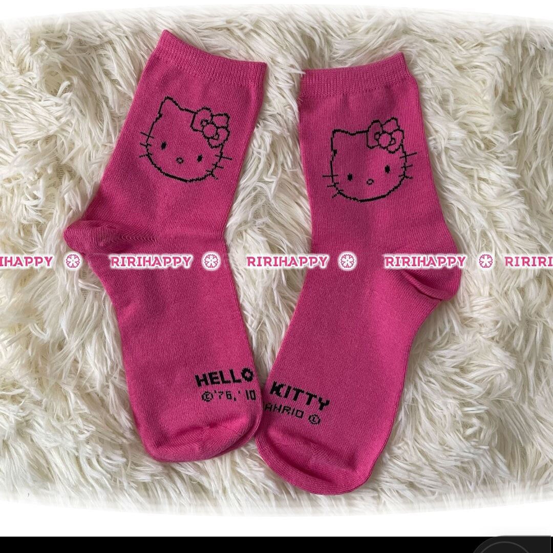Sanrio Accessories Socks Anime Hello Kitty Kuromi Melody Cinnamoroll Long Tube Harajuku Keep Warm Casual Socks Girl Gift