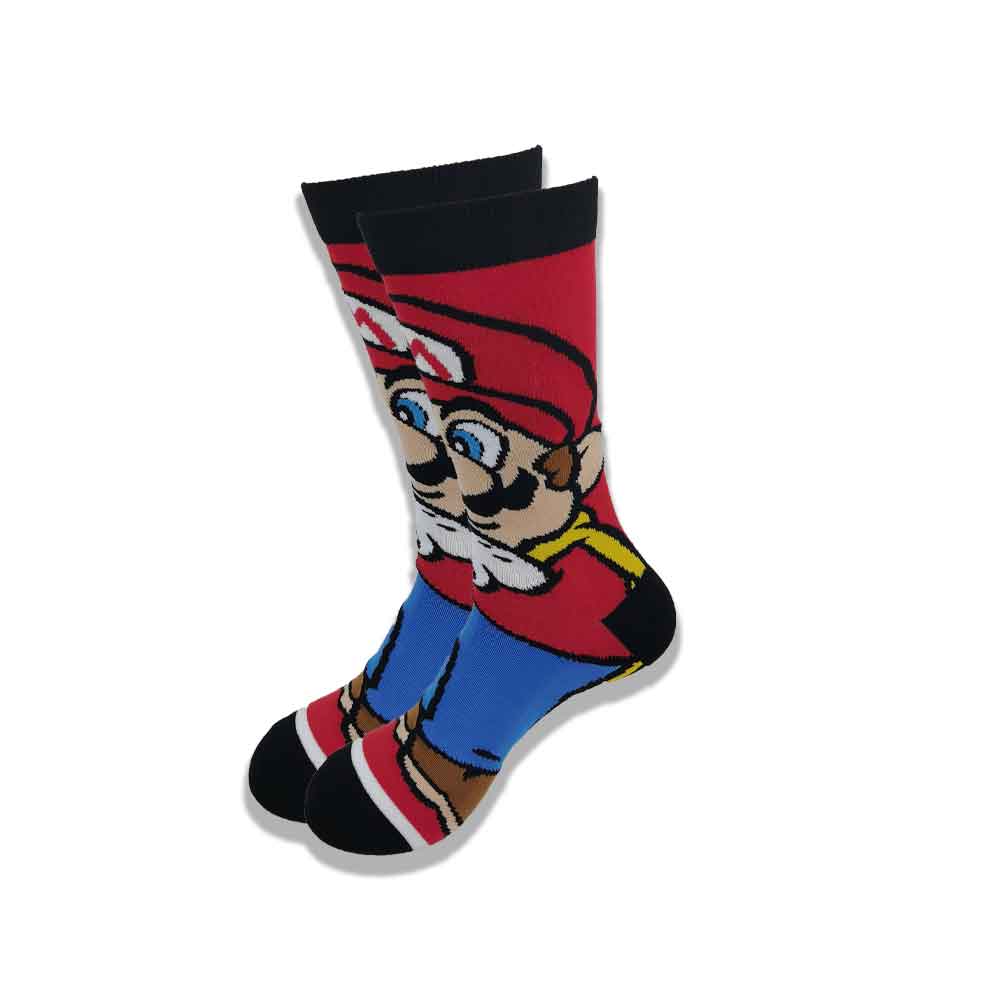 Street Style hiphop personalized Novelty  sock men weird comic style men socks funny autumn winter cotton warm dress socks