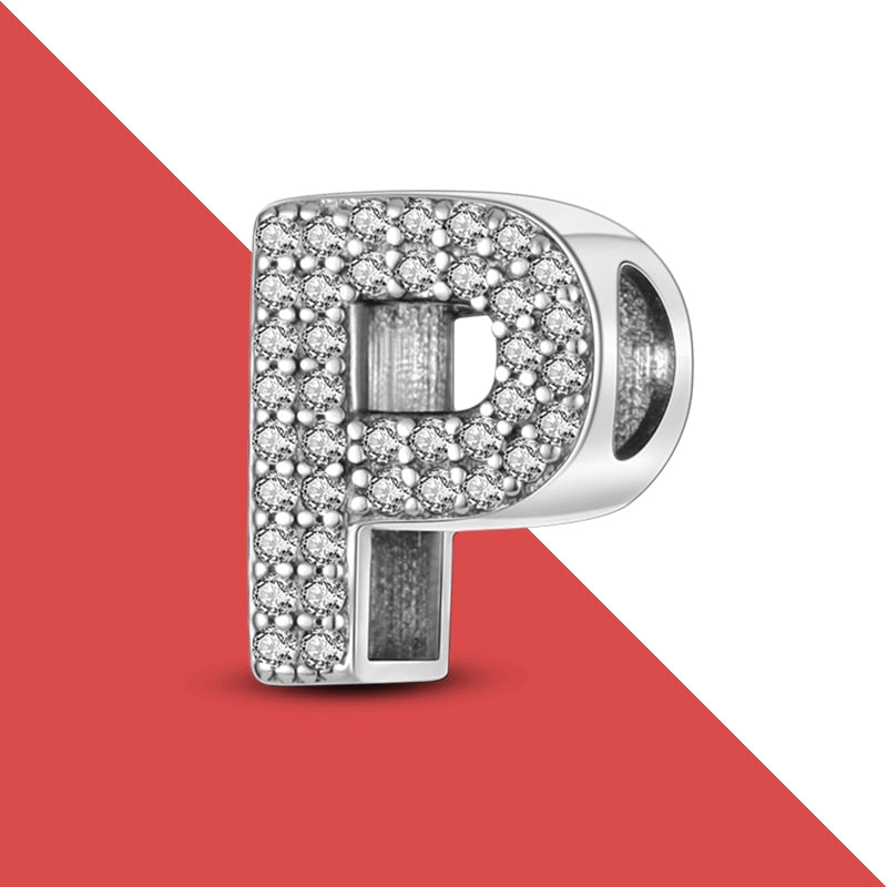 charms plata de ley 925 fit pandora 925 original bracelets for women 925 silver letter charms beads pendant diy jewelry 2022 hot