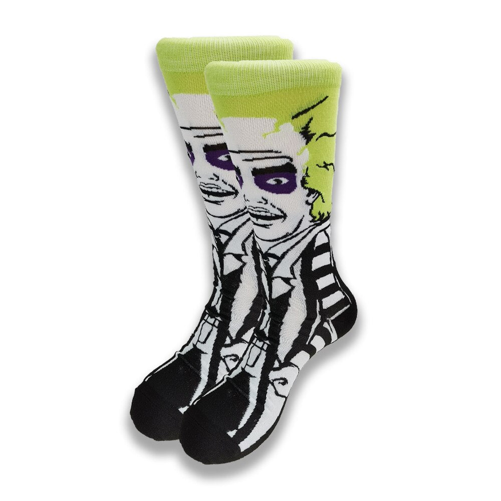 Street Style hiphop personalized Novelty  sock men weird comic style men socks funny autumn winter cotton warm dress socks