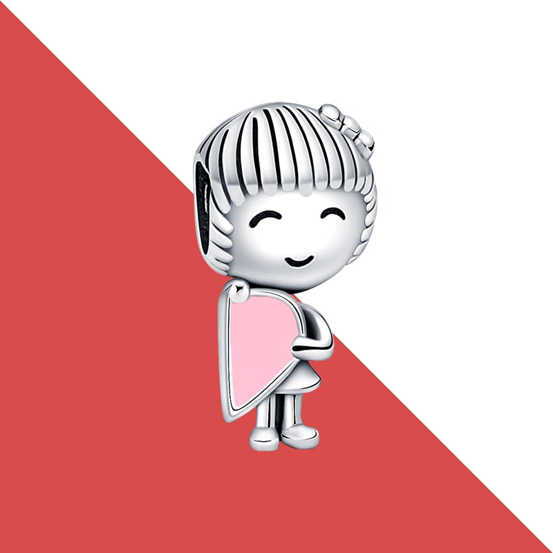 charms plata de ley 925 fit pandora 925 original bracelets for women 925 silver letter charms beads pendant diy jewelry 2022 hot