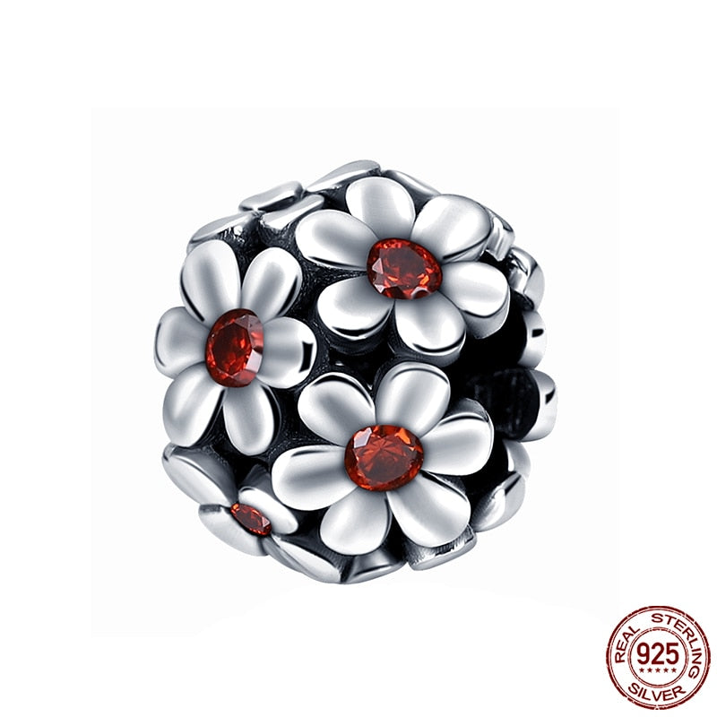 Hot Sale Charms Fit Pandora 925 Original Bracelet 925 Silver Owl With Blue Zircon Red Heart Charms Beads Fine DIY Jewelry Making