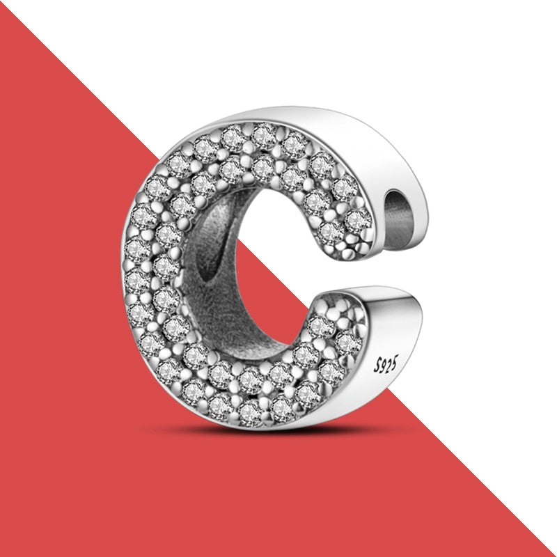 charms plata de ley 925 fit pandora 925 original bracelets for women 925 silver letter charms beads pendant diy jewelry 2022 hot