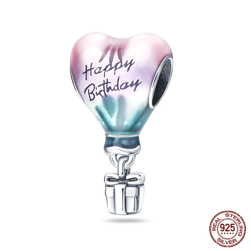 Fit Pandora 925 Original Bracelet Chameleon Luminous Firefly Butterfly Silver Charms Beads For DIY Christmas Jewelry Gift Making