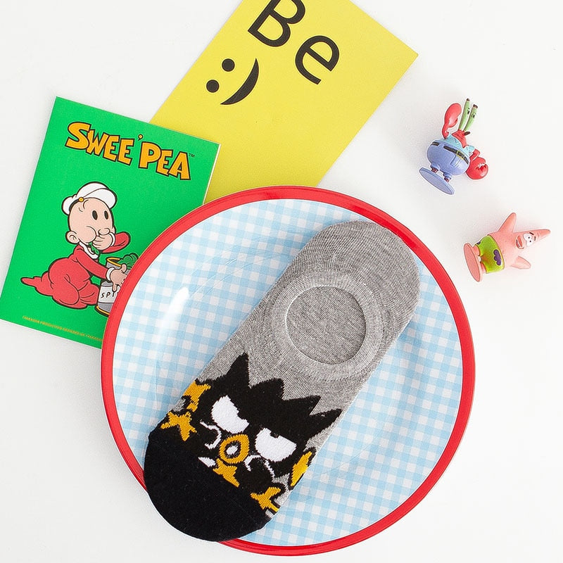 5Pcs Kawaii Sanrio Hello Kitty Socks Cute Cartoon My Melody Cinnamoroll Girls Invisible Socks Student Socks Gifts for Friends