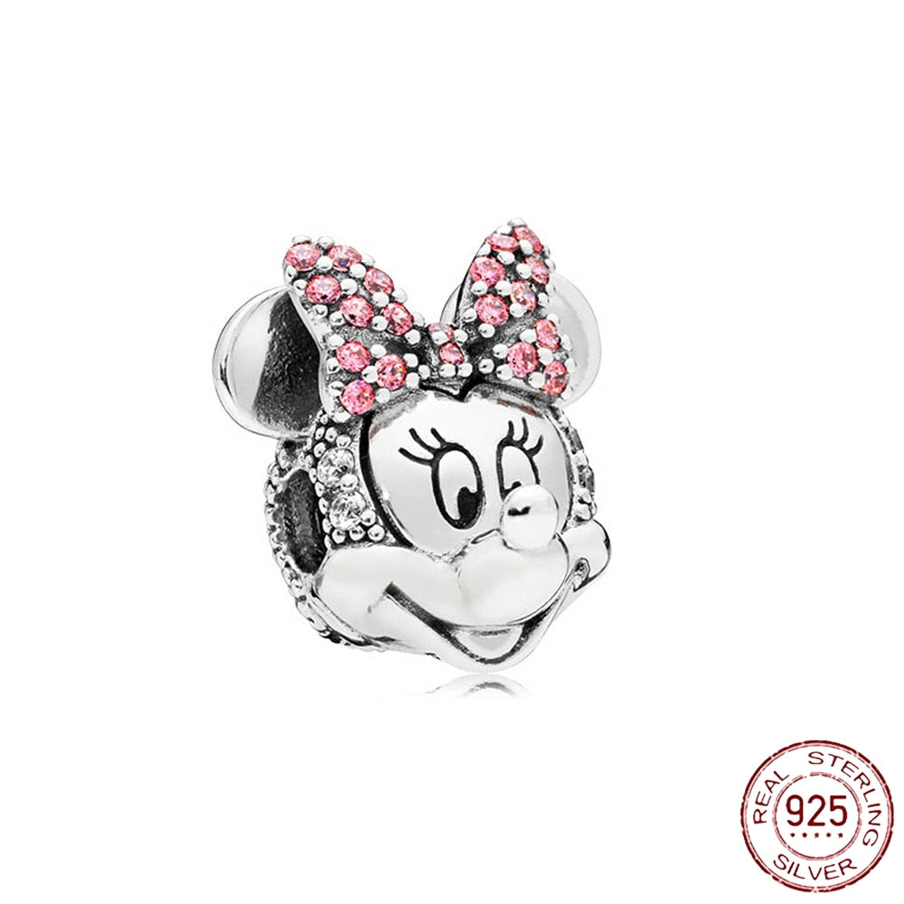 New 925 Sterling Silver Safety Chain Romantic Flowers Balloon Charms Bead Fit Original Pandora Bracelets Charm DIY Women Jewelry