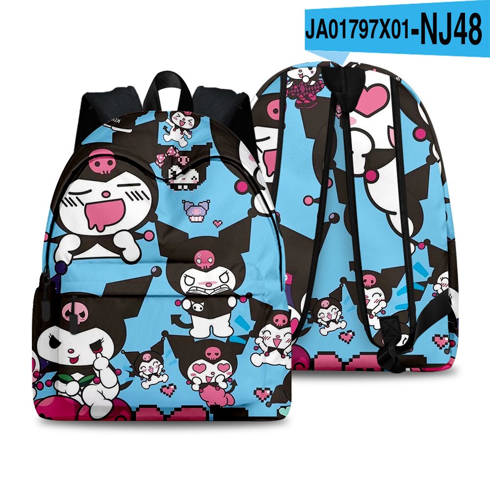 Sanrio Kulomi 3d Printed Backpack Boys Girls School Bag Teenager School Backpacks Women Men Bookbag College Fashion Backpack